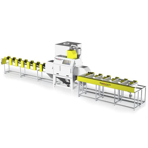 Cabine de sablage à pression - FerroECOBlast - automatique / à convoyeur à auge / compacte