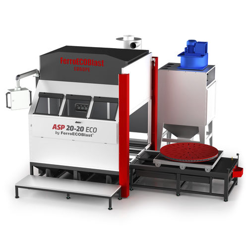 Grenailleuse de précontrainte automatique - ASP ECO series - FerroECOBlast - à table tournante / pour métal
