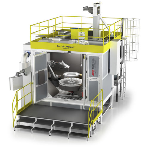 Grenailleuse de précontrainte robotisée - ARSP - FerroECOBlast - à table tournante / pour métal