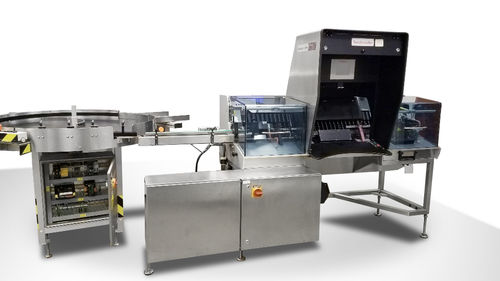 Machine d'inspection semi-automatique - V90 series - Körber Pharma - visuelle / pour l'industrie pharmaceutique / médicale