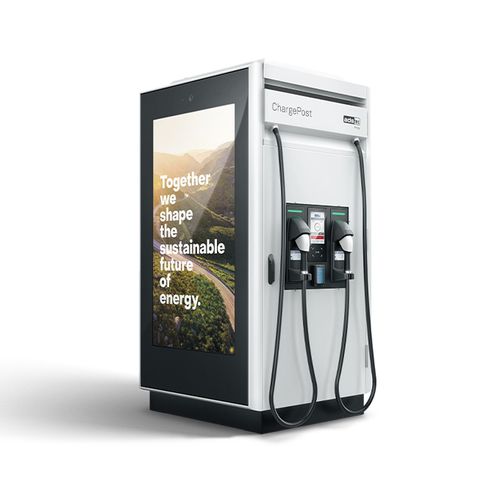 Station de recharge pour véhicule électrique - ChargePost - ads-tec - au sol