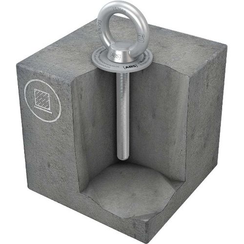Ancrage antichute en acier inoxydable - ABS-Lock IV-B - SafetyConcept s.a. - pour acier / à béton