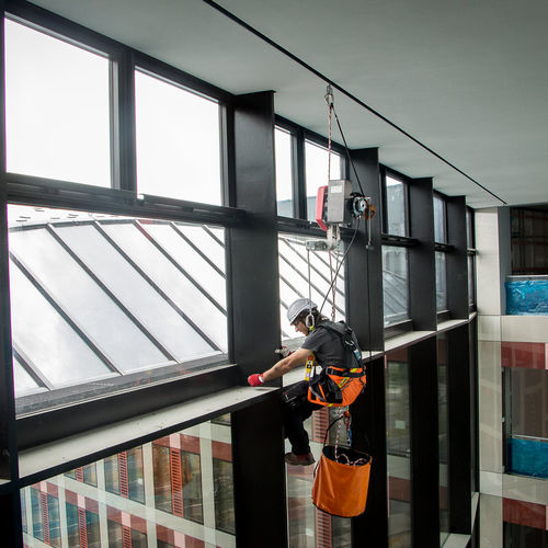 Ligne de vie horizontale - SafetyRail Corde - SafetyConcept s.a. - antichute / pour le travail en hauteur / suspendue