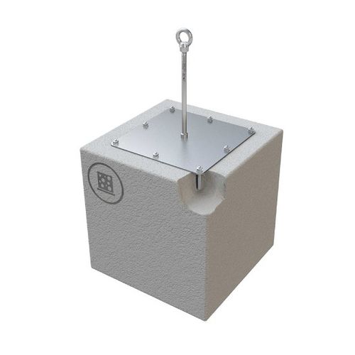 Ancrage antichute en acier inoxydable - ABS-Lock X-Y - SafetyConcept s.a. - pour toiture / à béton