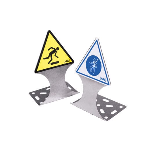 Panneau de signalisation d'obligation - ABS Zu Warn - SafetyConcept s.a. - pour chantier
