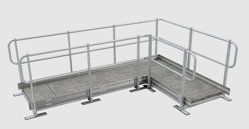 Passerelle piétonne en aluminium - SafetyConcept s.a. - en acier / en acier galvanisé / durable