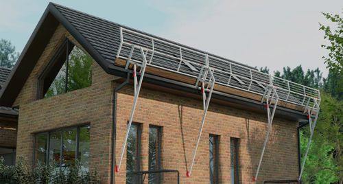 Garde-corps temporaire - Pitched - SafetyConcept s.a. - en aluminium