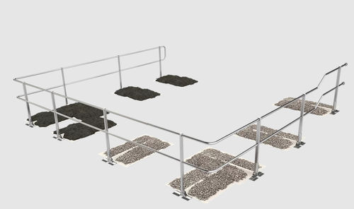 Garde-corps en aluminium - OnTop Auflast - SafetyConcept s.a. - en acier