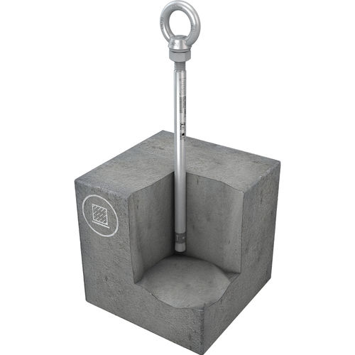 Ancrage antichute en acier inoxydable - ABS-Lock III-BE-Pro - SafetyConcept s.a. - pour toiture / à béton
