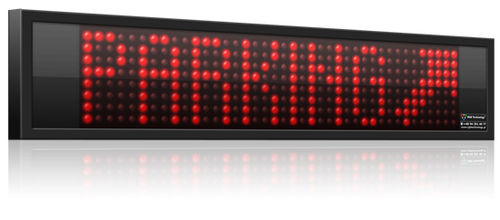 Afficheur à LED - A2 - RGB Technology - alphanumérique / haute résolution / USB
