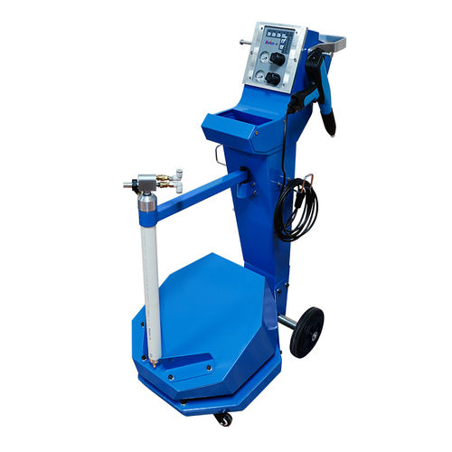 Machine de poudrage avec pistolet électrostatique - K1-2 - Hangzhou color powder coating equipment ltd - à réglage numérique / pour le laboratoire / pour profilé aluminium