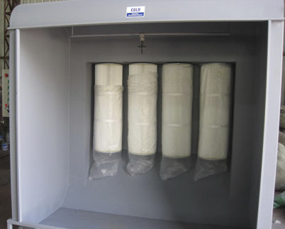 Cabine de peinture ouverte - colo-2315 - Hangzhou color powder coating equipment ltd - pour pièces détachées / à filtre / à ventilation horizontale