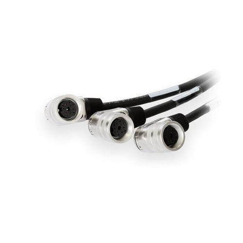 Câble électrique d'alimentation - 00-76-700-9813 - Märzhäuser Wetzlar - à angle droit / pour moteur / de commande