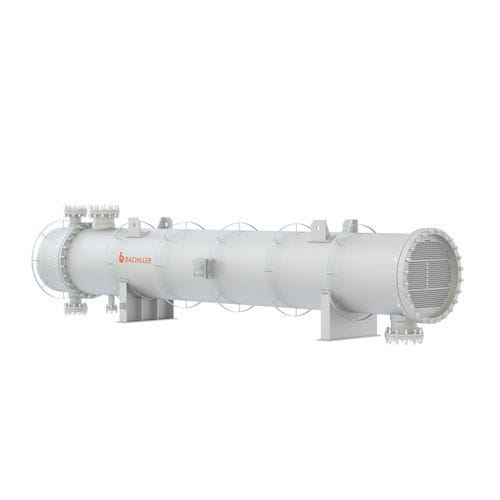 Échangeur de chaleur à tubes et calandre - BACHILLER Mixing & Drying Technology - liquide / liquide / en acier inoxydable / en titane