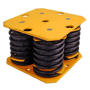 Support antivibratoire carré - V10Z31-246 series - Advanced Antivibration Components - en acier / pour compresseur / pour pompe