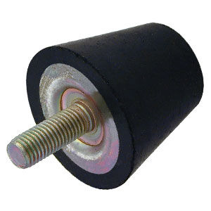 Butée amortissante en acier zingué - V10Z 7M1020 series - Advanced Antivibration Components - conique