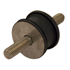 Support antivibratoire rond - V11Z02MMMKA series - Advanced Antivibration Components - en élastomère / pour charges lourdes / fileté