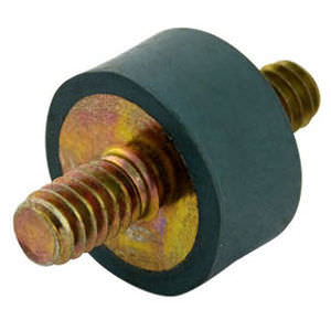Support antivibratoire cylindrique - V10Z 2-307x series - Advanced Antivibration Components - en élastomère / en acier / fileté