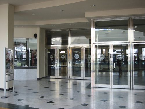 Porte battante - VPF series - ALFATECO MADRID S.A. - en verre / pour l'extérieur / ignifugée