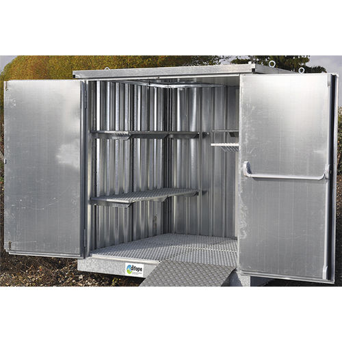 Bungalow de stockage pour produits dangereux - BUNG2MPF - DIFOPE - d'extérieur / pour fûts / pour cuve
