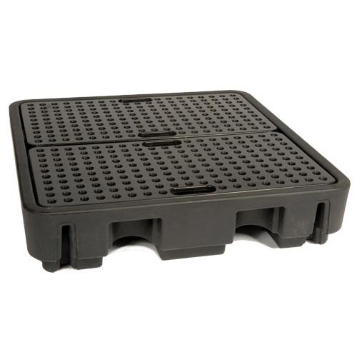 Palette de rétention 4 fûts - BRPN 4F-250 - DIFOPE - en plastique