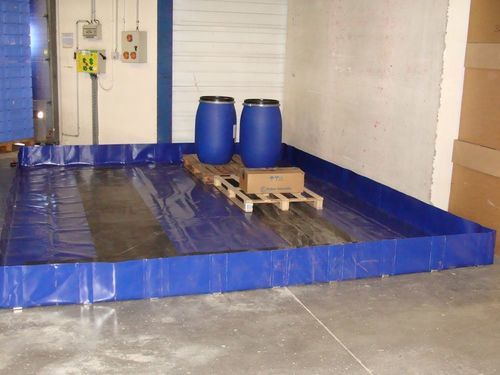 Barrage anti-fuite resistant au passage de véhicule - BRSO 4000 SM - DIFOPE - flexible / à revêtement PVC
