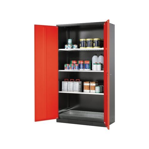 Armoire de stockage - ARMPP107A - DIFOPE - sur pieds / double porte / en acier