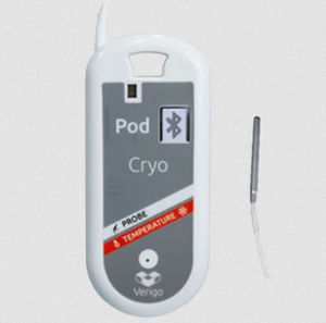 Enregistreur de données de température - Pod Cryo - JRI - bluetooth / sans écran / pour applications pharmaceutiques