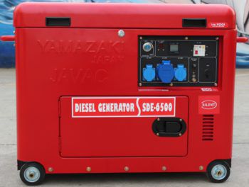 Groupe électrogène diesel - SDE-6500 series - JAVAC - triphasé / monophasé / sur roulettes