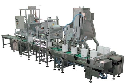 Ligne de remplissage et confectionnement de seau pour liquides - max. 360 pz/h - Procma s.r.l.