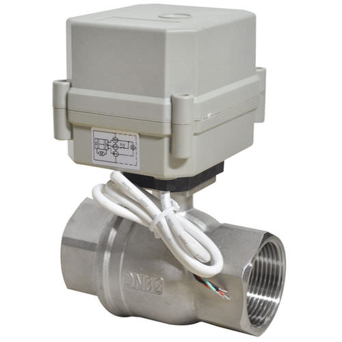 Vanne à boisseau sphérique - T32-S2-C - Taizhou Tonhe Flow Control Equipment Co.,ltd - à commande électrique / de contrôle de débit / pour l'eau