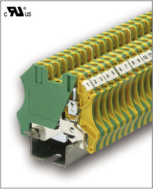 Bloc de jonction sur rail-DIN - CPE2.5 - SWITCHLAB INC. - à connexion rapide / de mise à la terre