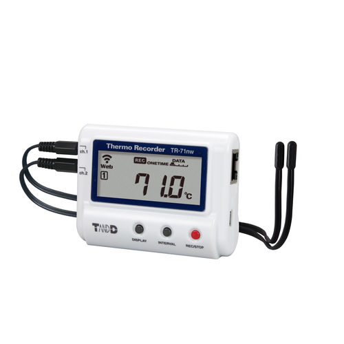 Enregistreur de données de température - TR-71nw - T&D Corporation - sur réseau LAN/WLAN / bluetooth / avec écran