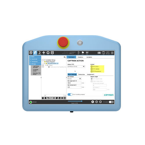 Logiciel TCP - URCap - CAPTRON - de gestion / de supervision / de calibration