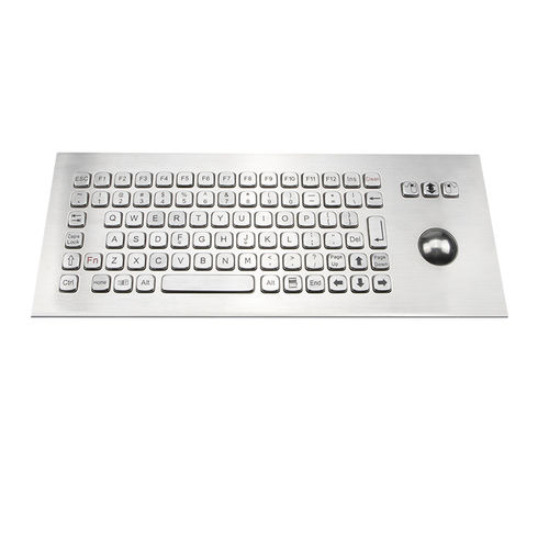 Clavier encastrable - K-TEK-A361-MTB-FN-DWP - Key Technology China Limited - avec touche Fn / 3 touches de souris / 86 touches