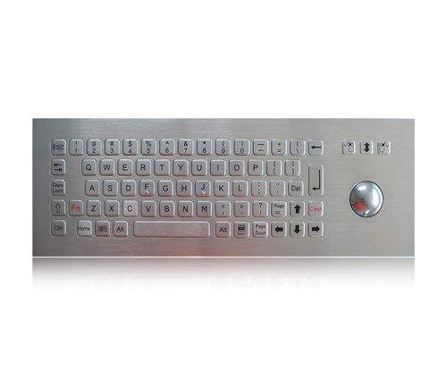 Clavier encastrable - K-TEK-B361-OTB-DWP - Key Technology China Limited - 3 touches de souris / 71 touches / avec trackball