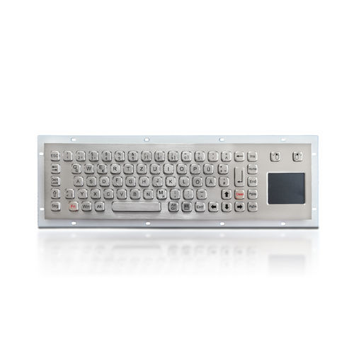 Clavier encastrable - K-TEK-A392TP-DWP - Key Technology China Limited - 2 touches de souris / 74 touches / avec pavé tactile