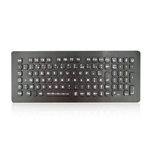 Clavier encastrable - K-TEK-A360KP-FN-BL-DWP - Key Technology China Limited - avec touche Fn / 102 touches / pour usage extérieur
