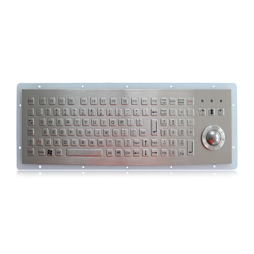 Clavier encastrable - K-TEK-B312-MTB-KP-FN-DWP - Key Technology China Limited - avec touche Fn / 3 touches de souris / 107 touches