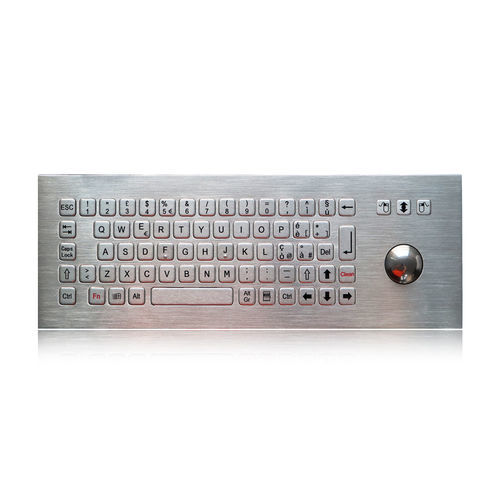 Clavier encastrable - K-TEK-B361-MTB-DWP - Key Technology China Limited - avec touche Fn / 3 touches de souris / 71 touches