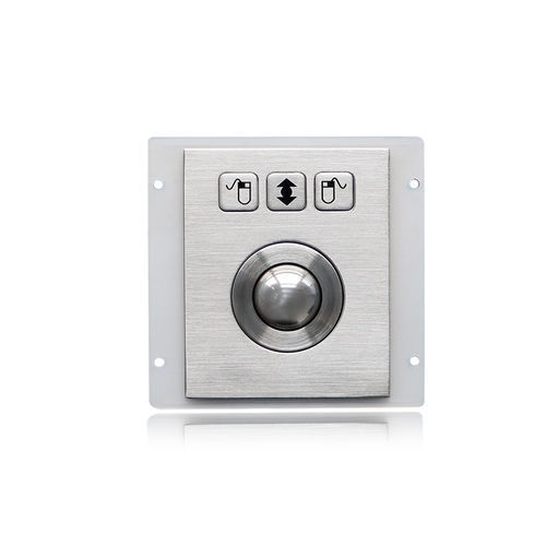 Trackball en acier inoxydable - K-TEK-B65-25-OTB-DWP - Key Technology China Limited - optique / encastrable / 1 inch (25 mm)