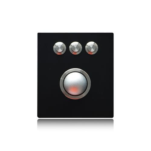 Trackball optique - K-TEK-B107-38-OTB-BT-DWP - Key Technology China Limited - encastrable / 38 mm / USB