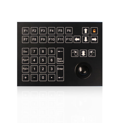 Clavier numérique avec touche Fn - K-TEK-D185-MTB-KP-SW - Key Technology China Limited - 3 touches de souris / 38 touches / encastrable