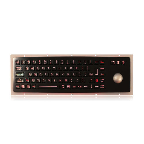 Clavier encastrable - K-TEK-M380-OTB-BL-BT-IL-DWP - Key Technology China Limited - avec touche Fn / 3 touches de souris / 76 touches