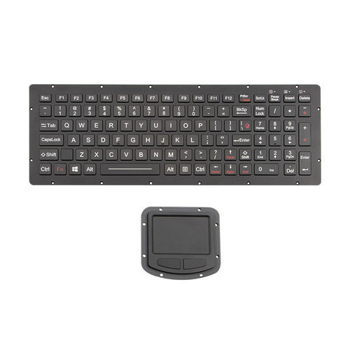 Clavier encastrable - K-TEK-M334KP-FN-BL-NV-151B-DWP +M73TP-IL - Key Technology China Limited - avec touche Fn / 2 touches de souris / 101 touches