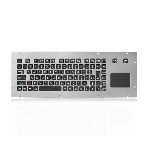Clavier encastrable - K-TEK-M390TP-FN-BL-ML-EMC-DWP - Key Technology China Limited - avec touche Fn / 2 touches de souris / 89 touches