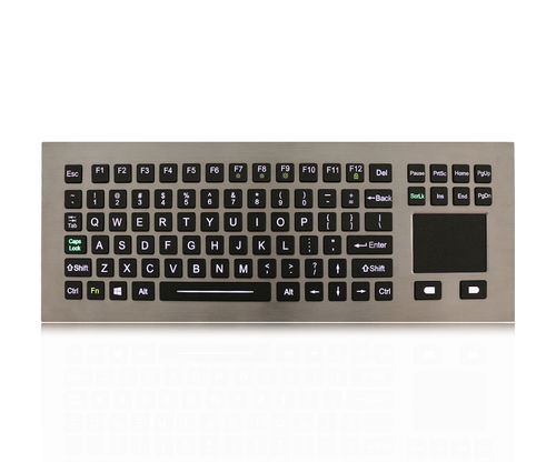 Clavier encastrable - K-TEK-M376TP-FN-BL-IL-DWP - Key Technology China Limited - avec touche Fn / 2 touches de souris / 88 touches