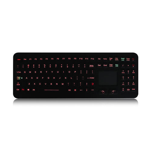 Clavier encastrable - K-TEK-M399TP-KP-FN-BL - Key Technology China Limited - à touches mécaniques / avec touche Fn / 2 touches de souris