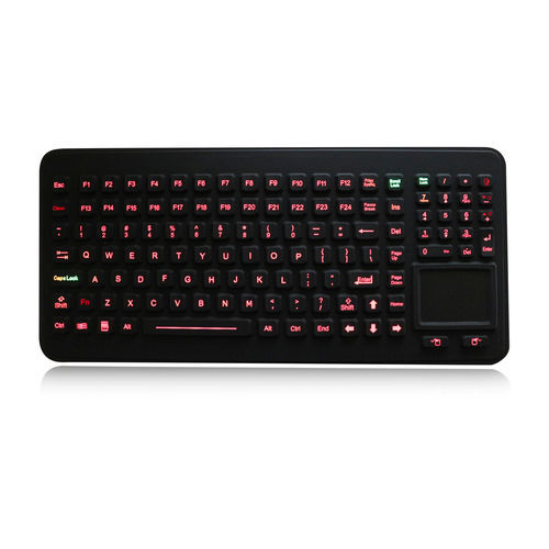 Clavier encastrable - K-TEK-M379TP-KP-FN-BL-SS - Key Technology China Limited - à touches mécaniques / avec touche Fn / 2 touches de souris