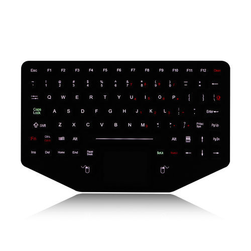 Clavier encastrable - K-TEK-M275TP-FN-BL-IL-OEM - Key Technology China Limited - contact carbone / avec touche Fn / 2 touches de souris